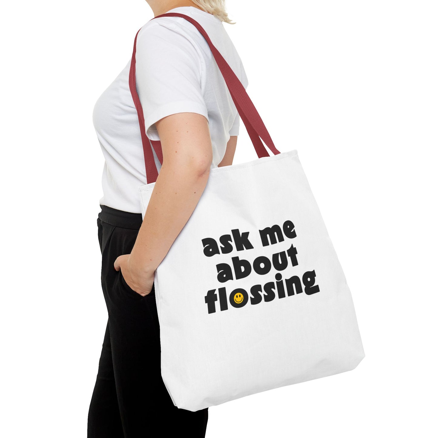 Ask Me About Flossing Tote Bag