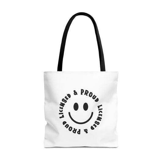 Licensed & Proud Tote Bag